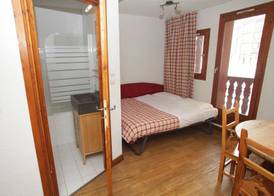 Studio cabine double balcon Tignes val claret ouvert toute l année 4