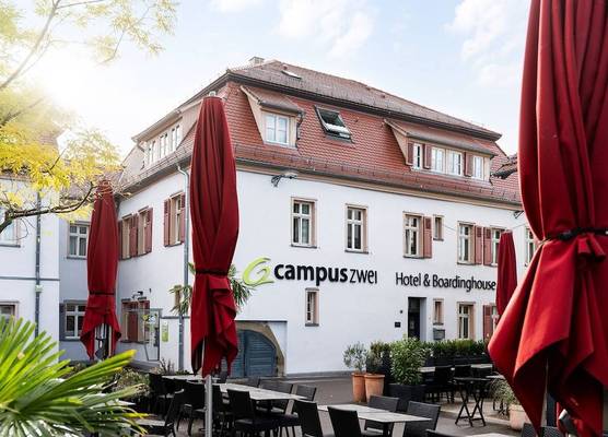 Hotel CampusZwei Komfortable Doppelzimmer & Apartments mit Küche Zentral in Ludwigsburg ideal für Business & Langzeitaufenthalte 24h Check in Kinder bis 14 Jahre übernachten kostenlos 1