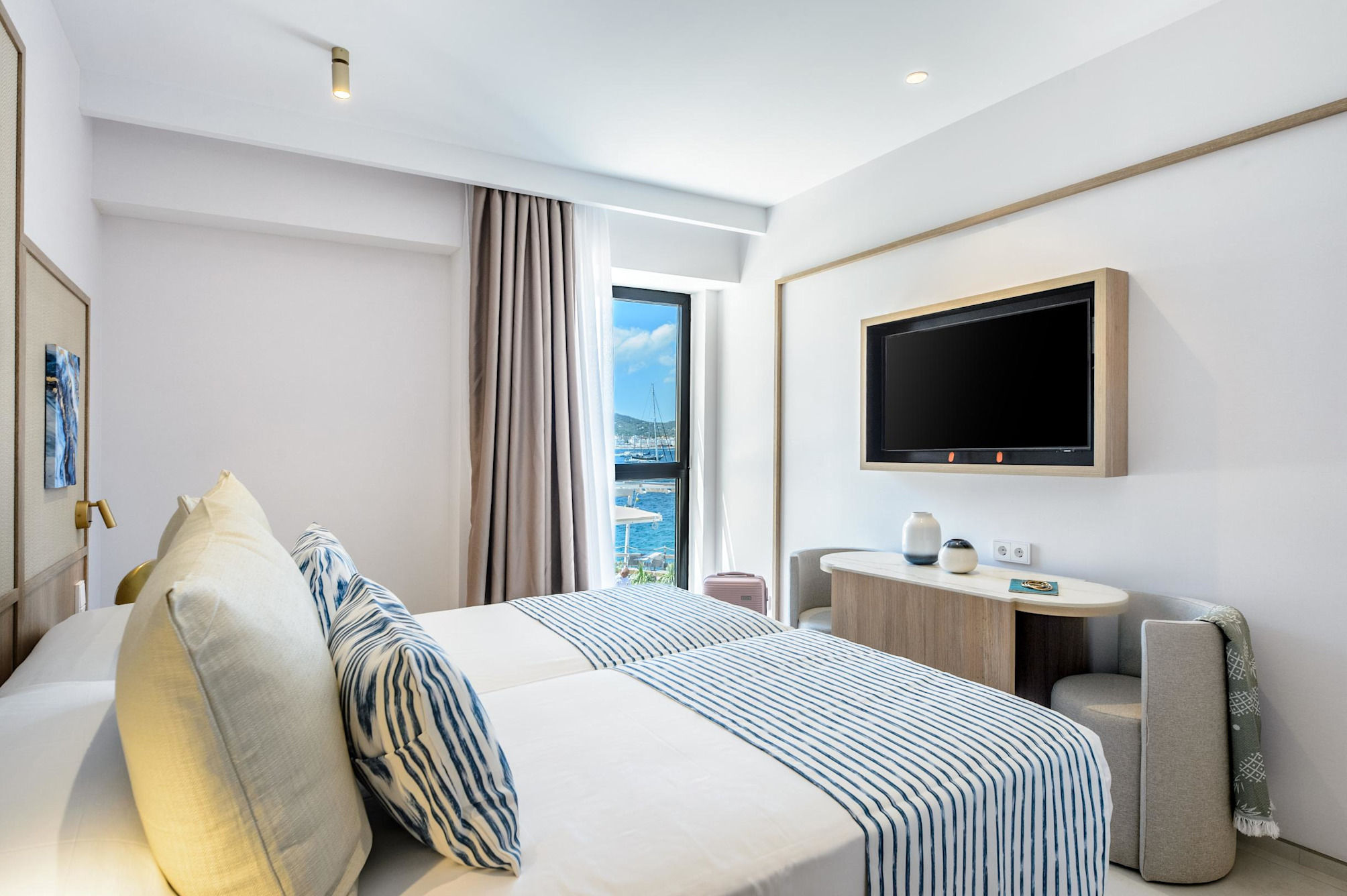 Twin Room with Side Sea View