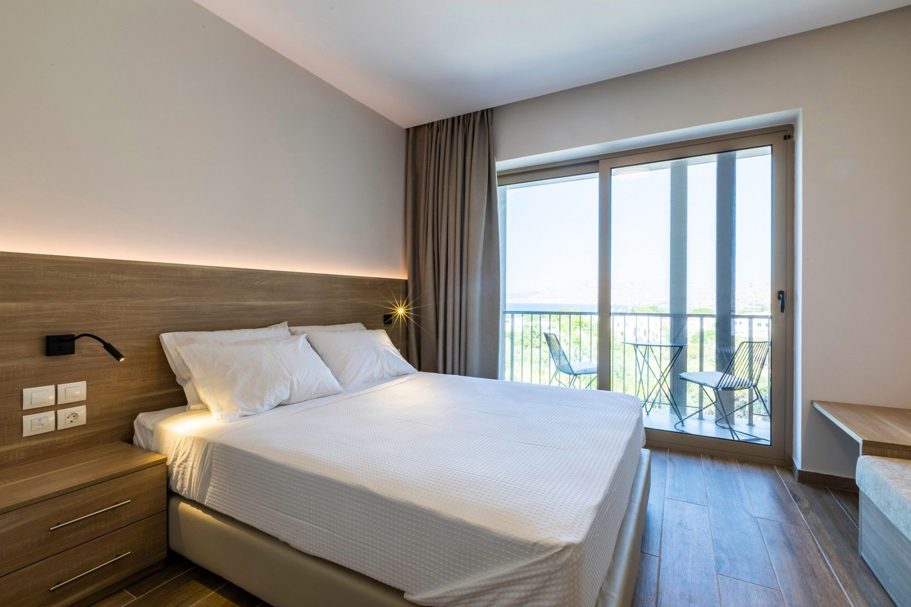 Standard twin/double room with sea view