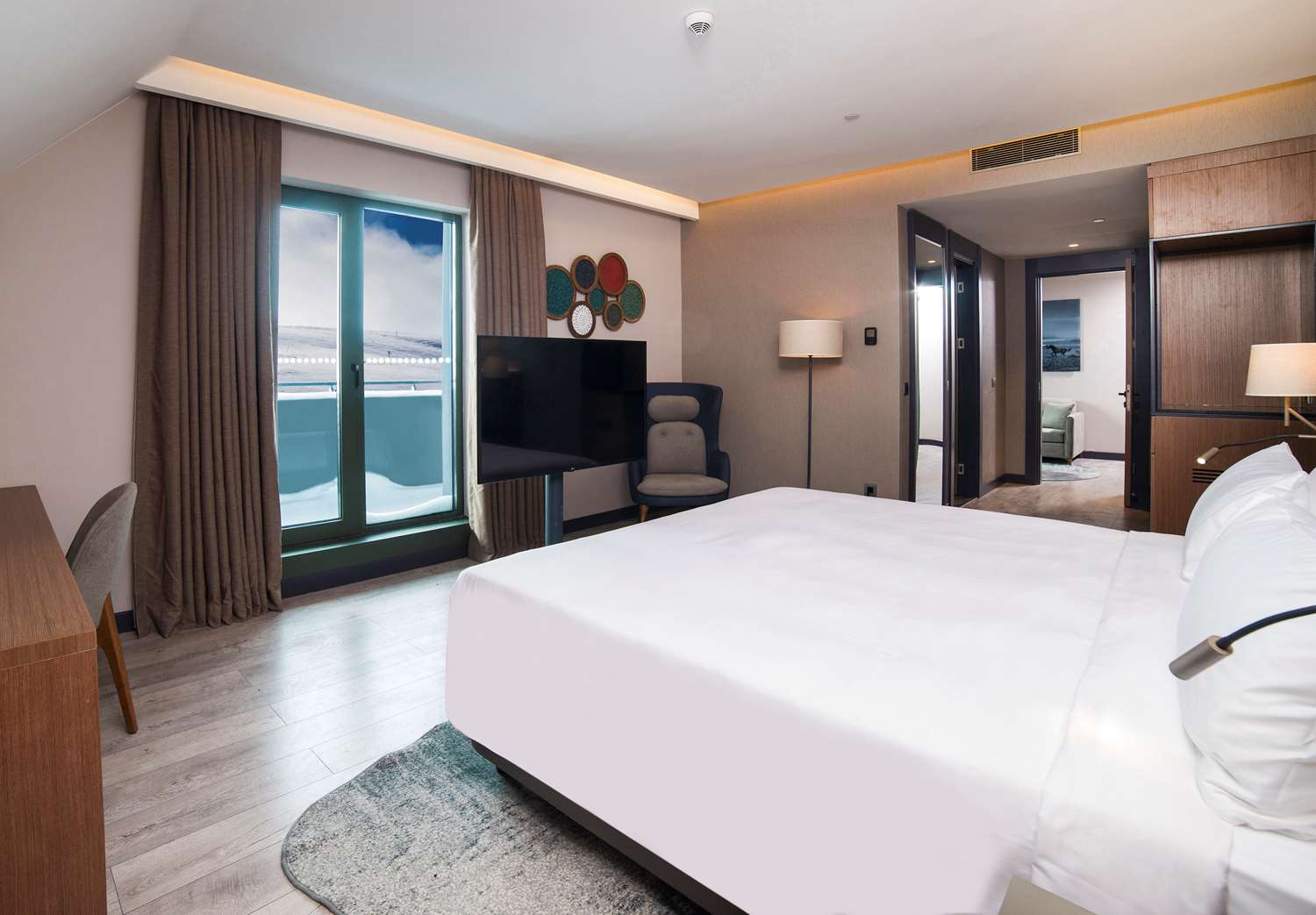 Junior suite con balcone e vista montagna