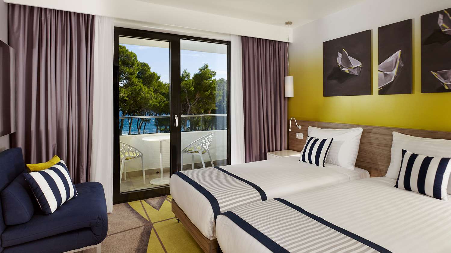 Guest Room with Balcony and Pool View