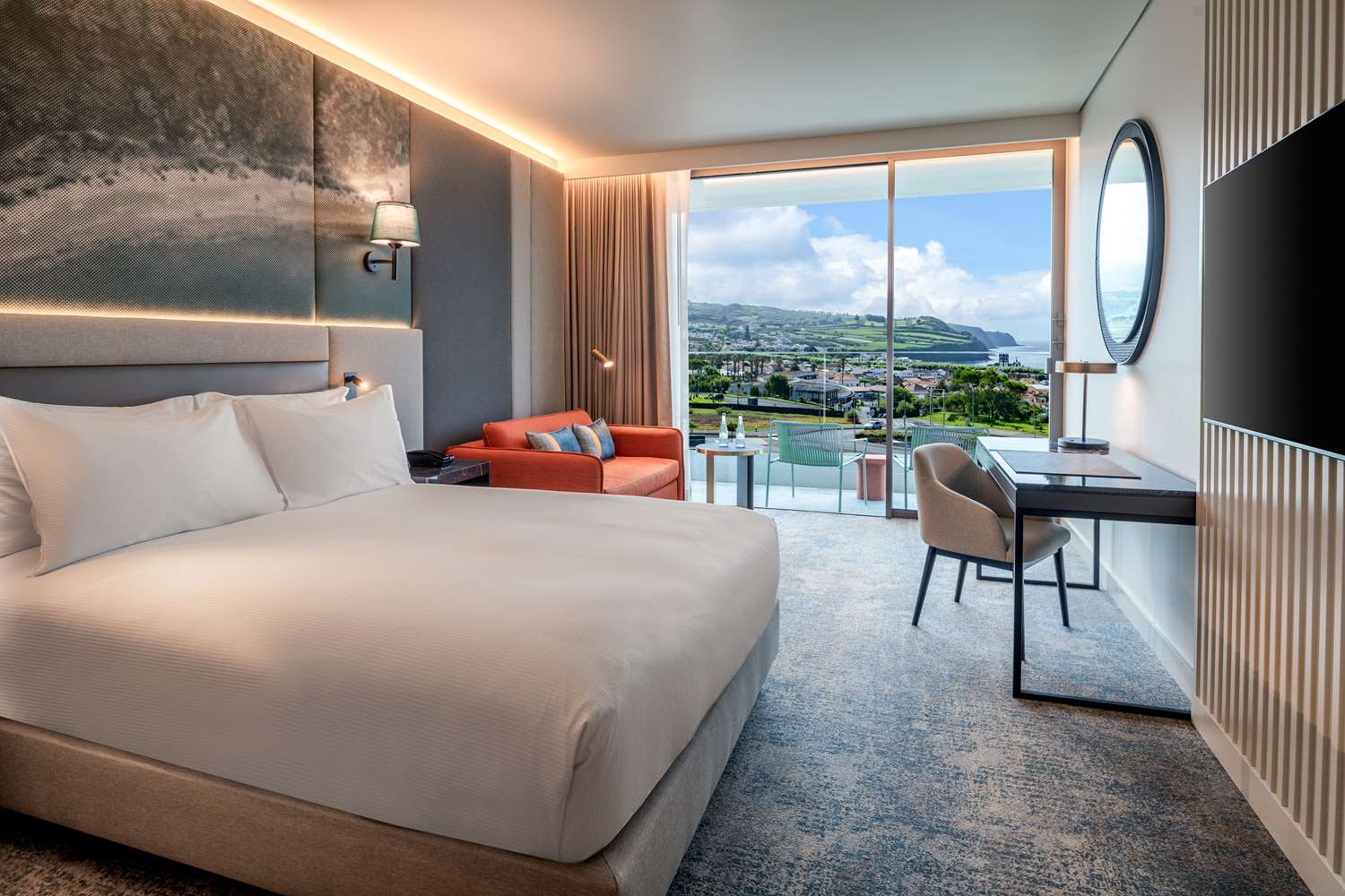 Room with Mountain View and Sea View