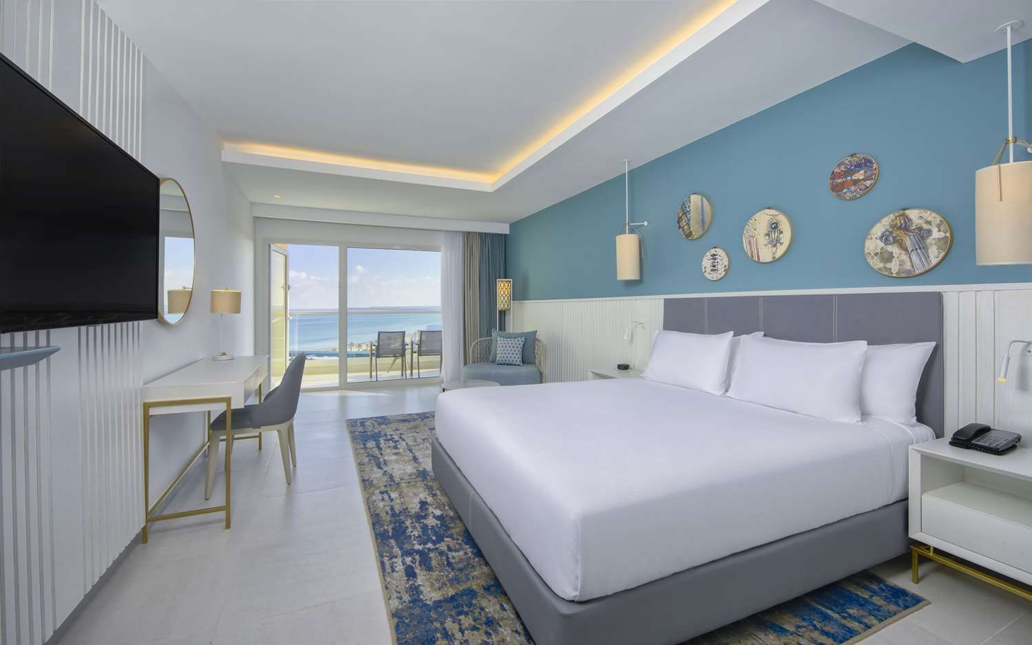 2 chambre Suite avec Vue Partielle sur la Mer
