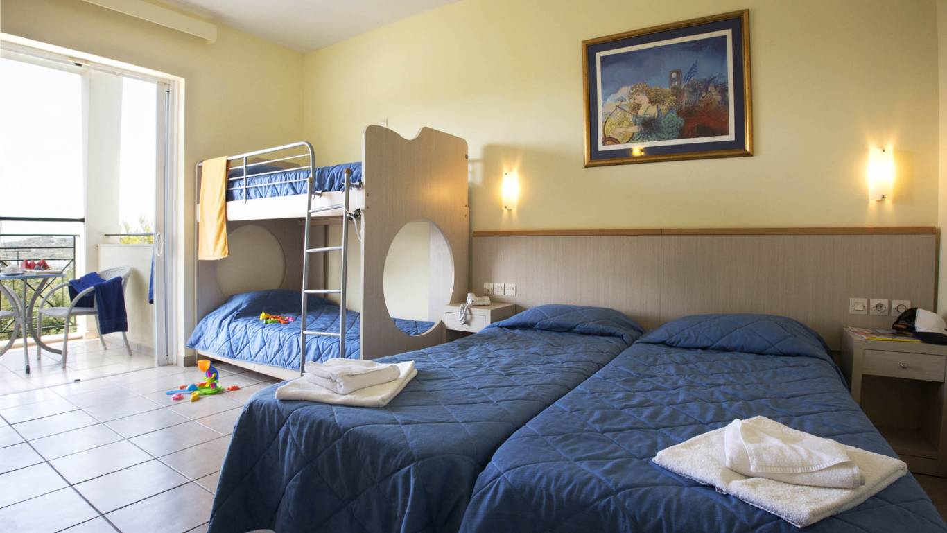 Family Room Bunk Beds with Garden View