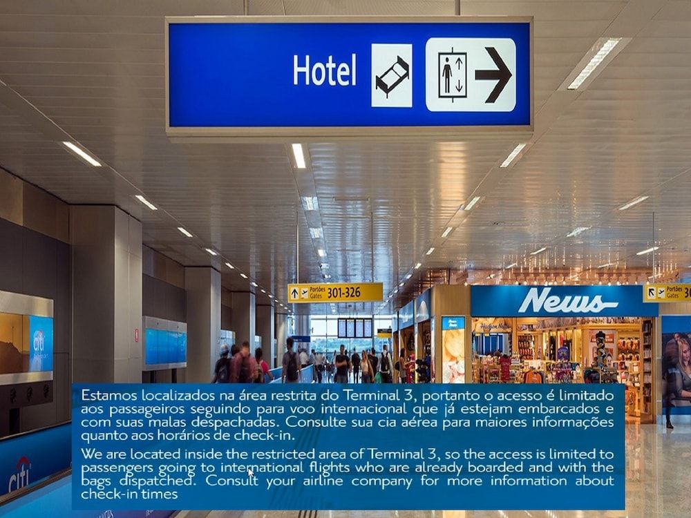 TRYP BY WYNDHAM São Paulo Airport - Hotel de Transito Terminal 3 INTERNACIONAL - Lado Ar - Área restrita á passageiros já embarcados e sem bagagens para despachar - Transit Hotel, only carry-on 1