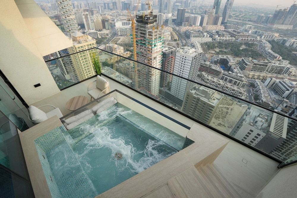 Designer 1BR with Private Pool in JVC 1