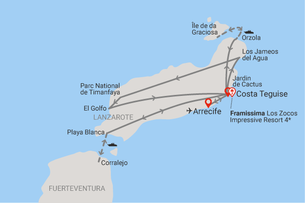 Circuit Entre Plages et Volcans de Lanzarote Hôtel Framissima Los Zocos Impressive Resort 2
