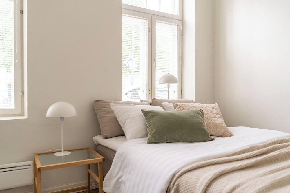 A bright wooden studio for four 1