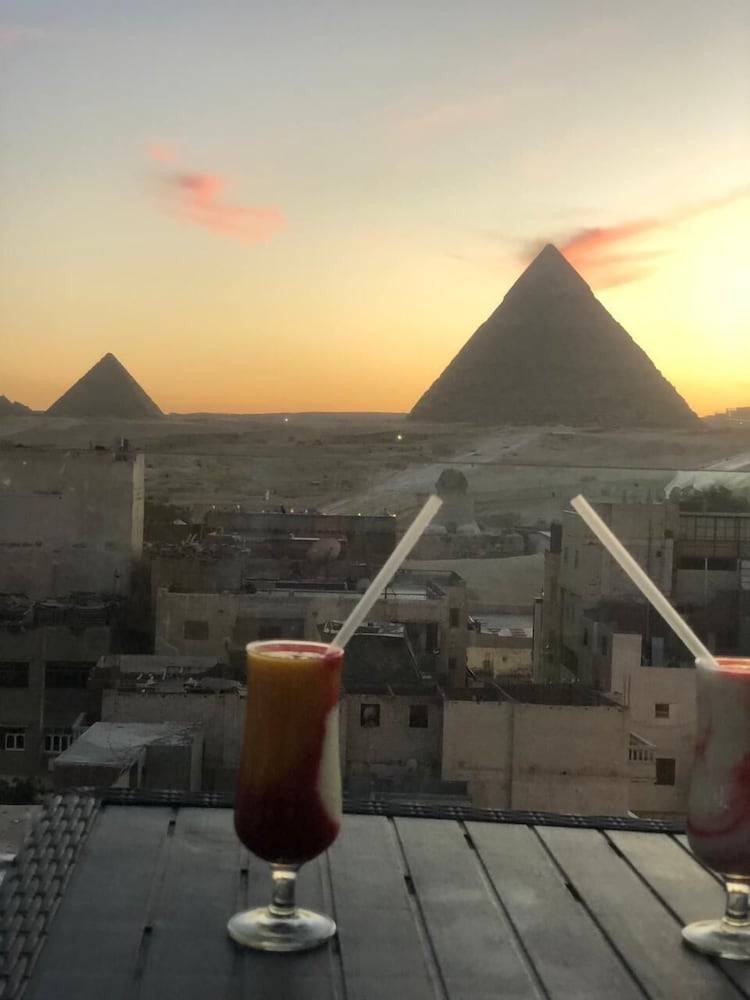 Middle East pyramids view 2