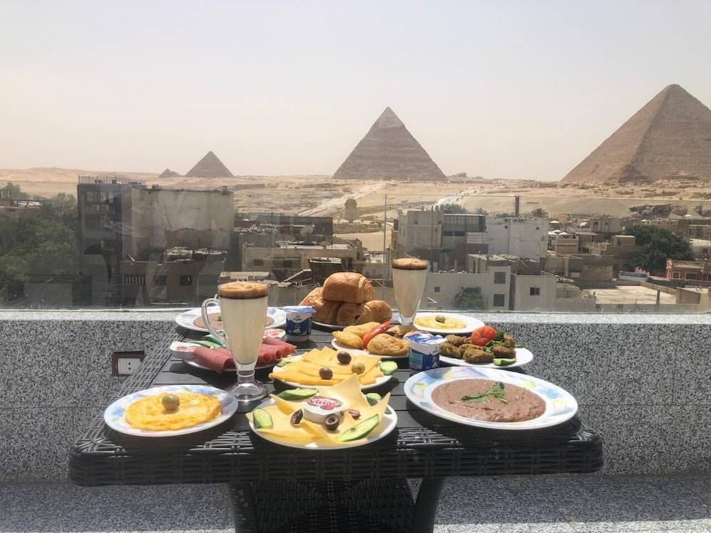 Middle East pyramids view 1