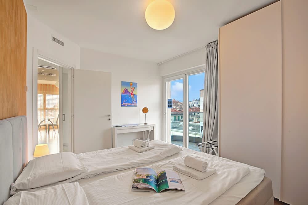 Attico al Parco: Penthouse in Lugano Balcony, A/C & 2 min From Lake 2