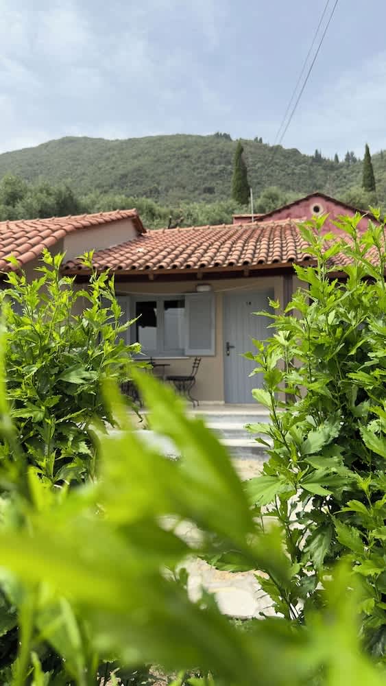 Olga's Sea & Garden View Studios, 400m from Ipsos Beach 1