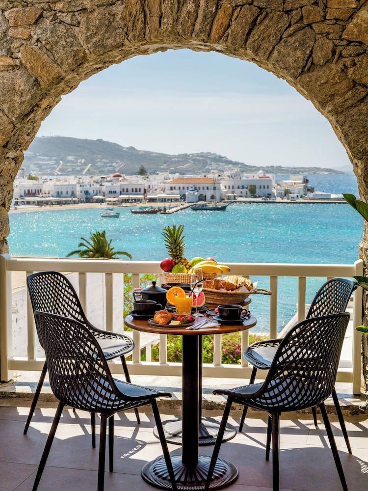 Yalos Hotel Sunset view Mykonos town private rooms 1