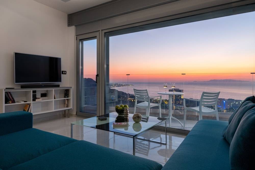 Rhodes Skyline Suite with In Door Jacuzzi Sea View 1