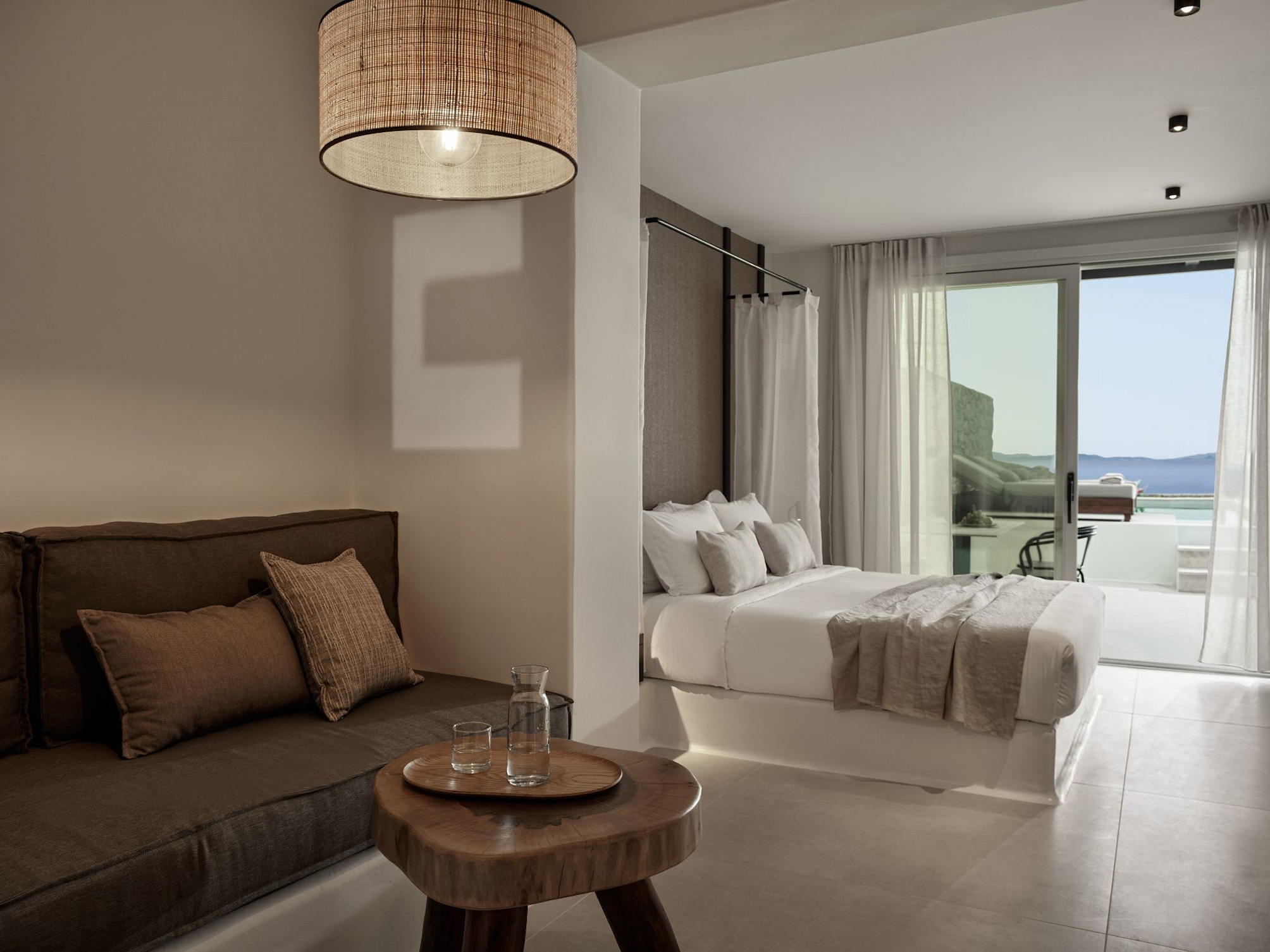 Lune de miel Suite avec Vue sur la mer et piscine privée