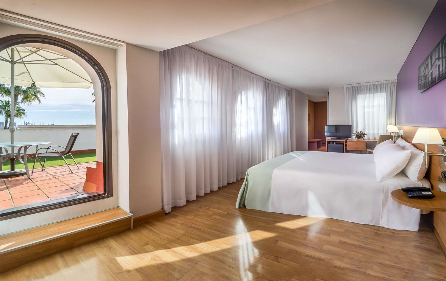Planta alta penthouse con vista ciudad