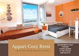 Appart Cosy Brest (La gare) vue mer 2