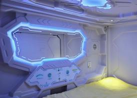 Capsule hostel Floor -1 Self Check in 4