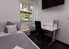 Hotel am Rosenplatz,24 Stunden Check in, Küche, kostenfreie Parkplätze 3