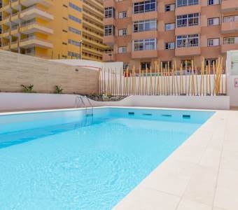 Hotel pool and sun terrace