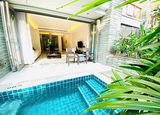Beachfront 2br 2bath Apartment Private Plunge Pool 50 Meter to Naithon Beach 1