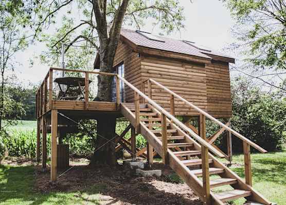 Romantic Woodland Chalet 1