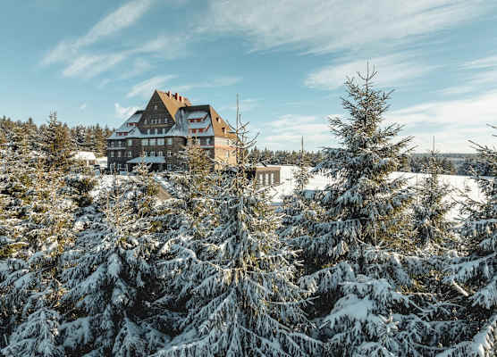 Naturhotel Sachsenbaude Oberwiesenthal - Indoor-Pool & Outdoor-Whirlpool 1