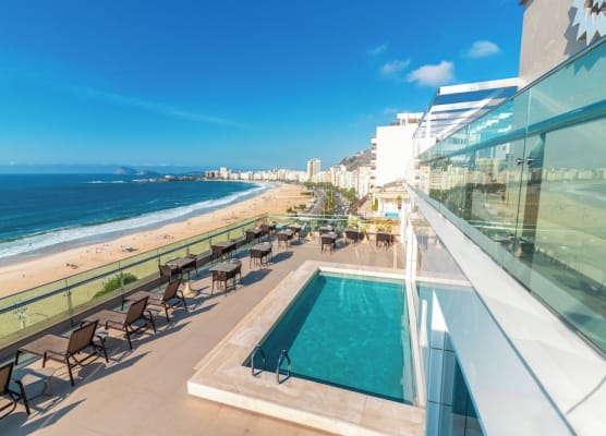 Vista mar avenida Atlântica Copacabana 1