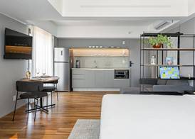 Studios Rio Branco by Viva - Prédio moderno, aptos com cama king-size no centro de Floripa 2