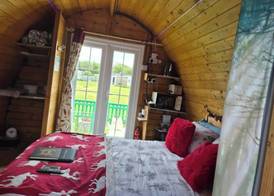 Glamping Pod in St Austell Sleeps 2 with Spa Pool 3
