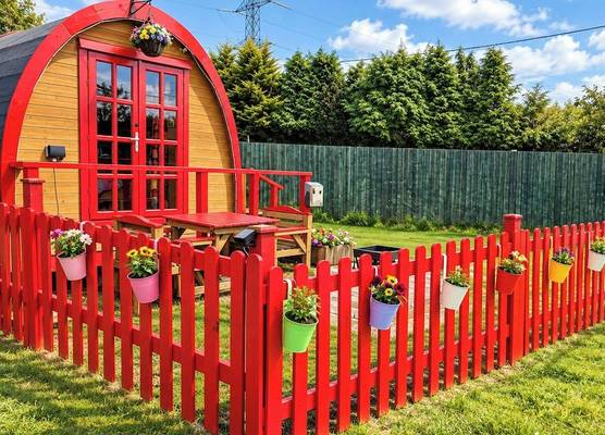 Glamping Pod in St Austell Sleeps 2 with Spa Pool 1