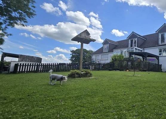 The Orange Fox Suite, Private Luxury indoor Hot Tub, King Lux Bed, Gym, Award Winning Farmhouse at The Grumpy Schnauzer Guesthouse, Stunning! 1