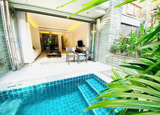 Beachfront 2br 2bath Apartment Private Plunge Pool 50 Meter to Naithon Beach 1