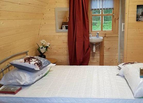 Glamping Pod in St Austell Sleeps 2 with Spa Pool 1