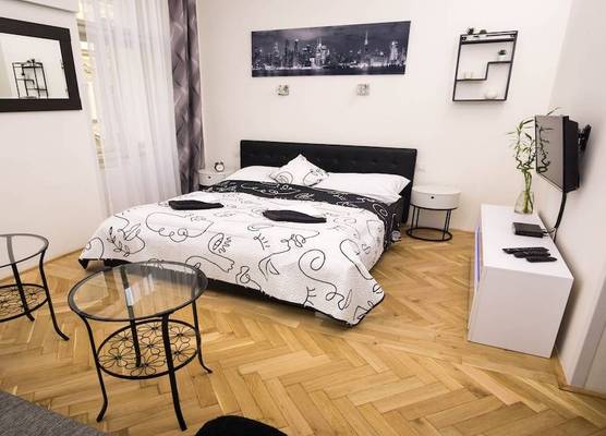 Black & White Apartment by Wenceslas Sq. 1